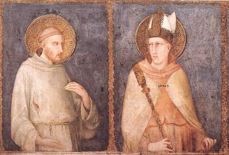 t Francis and St Louis of Toulouse, Simone Martini